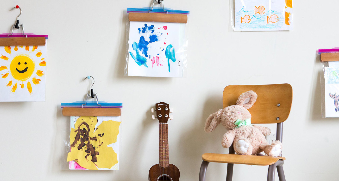 10 unusual and clever ideas to display your childrens art9
