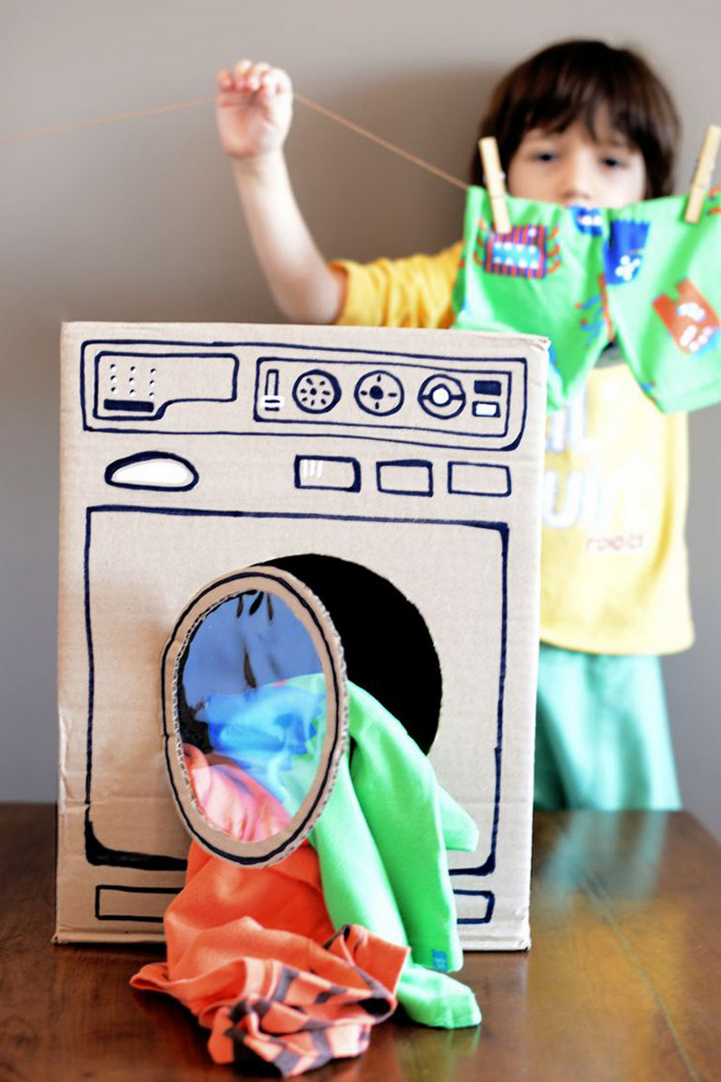 cardboard washing machine