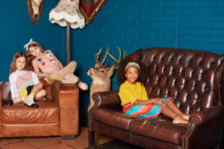 children's fashion editorial Blue Monday