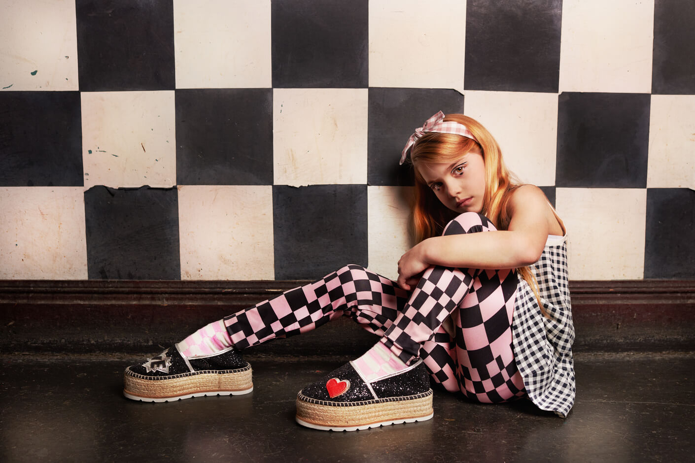 children's fashion editorial Blue Monday