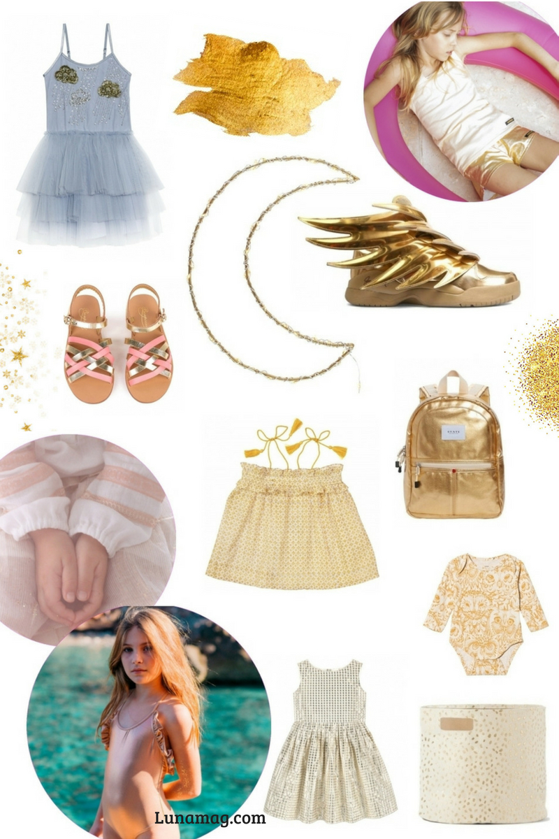 Children's fashion trend: Gold