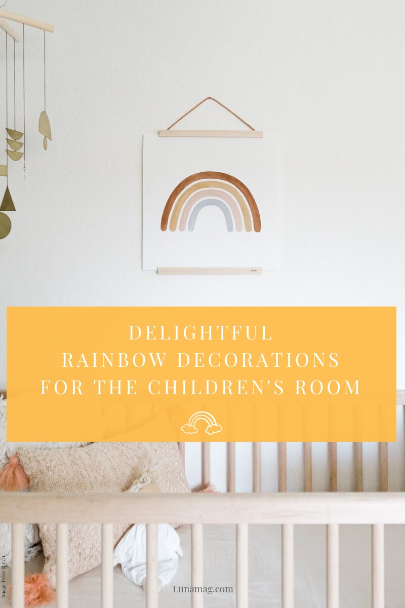 Delightful rainbow decorations for the children's room