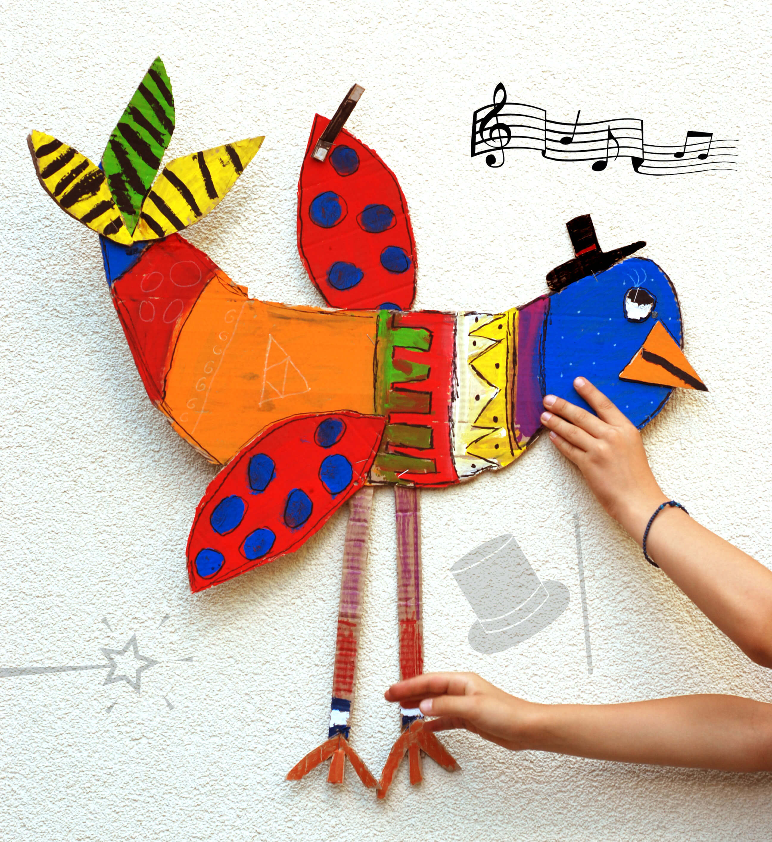 giant cardboard birds