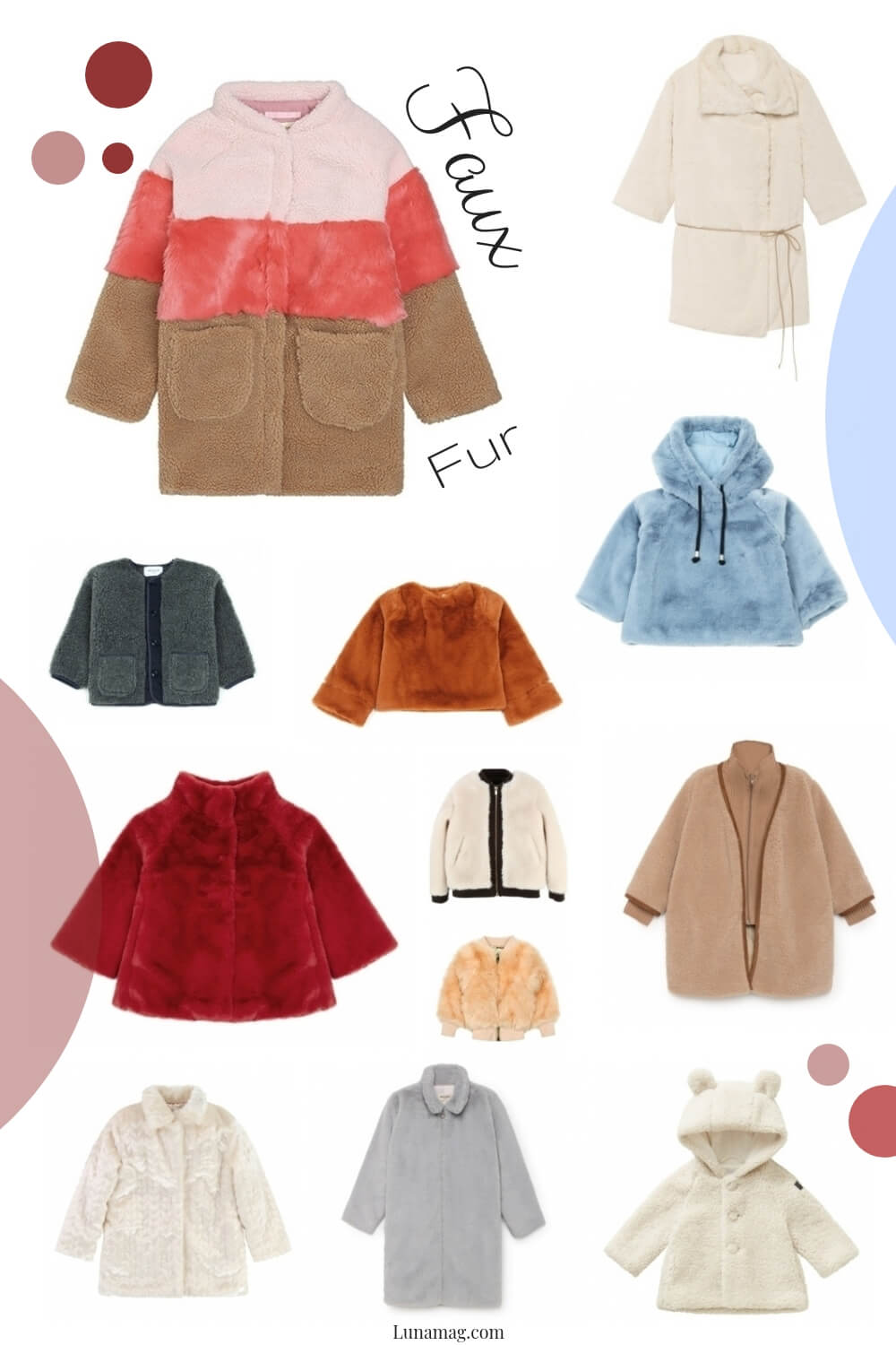 Lunamag.com: faux fur - children fashion trend this winter