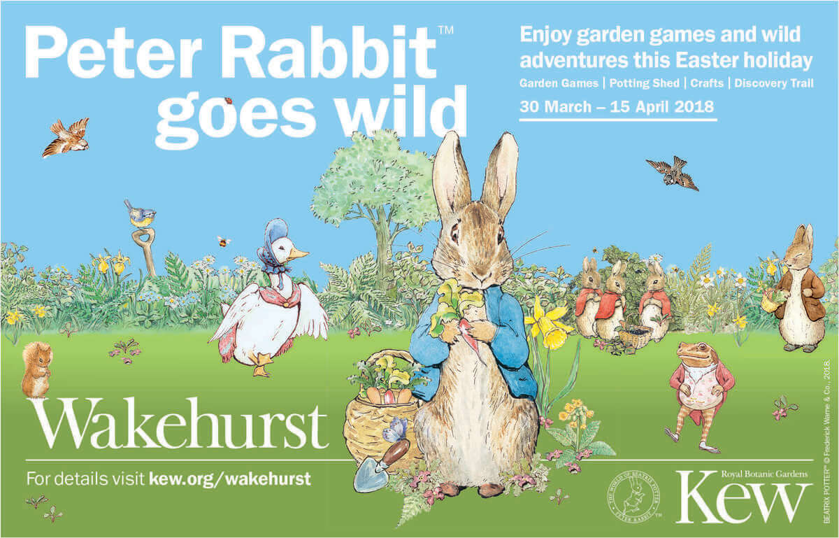 Peter Rabbit at Kew Gardens this Easter