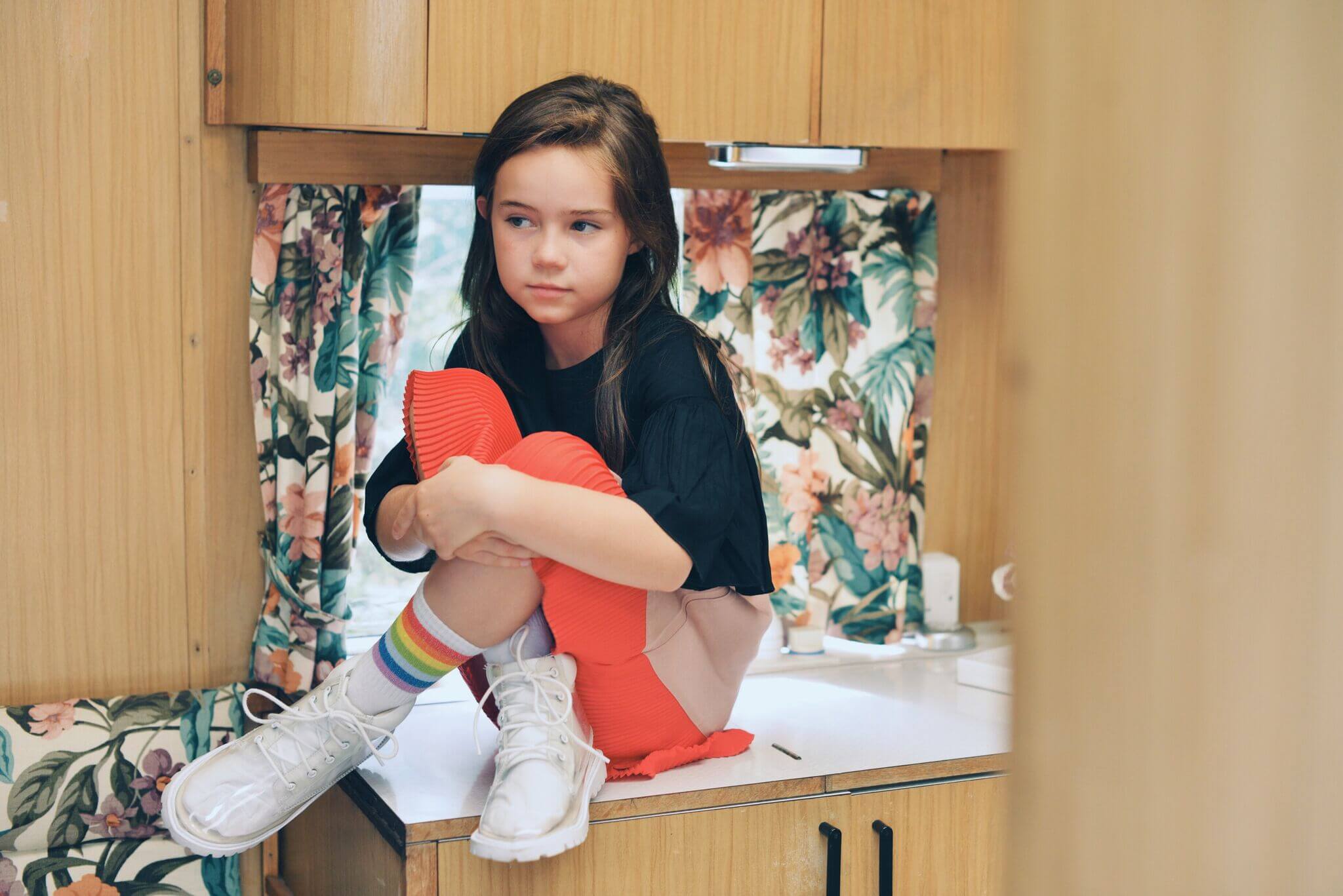 Retro Campers kids fashion editorial